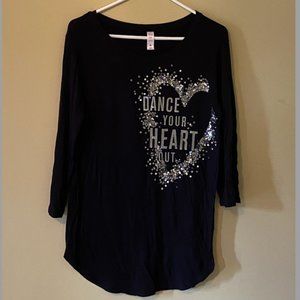"Dance your heart out" Long Sleeve Shirt (Justice)
